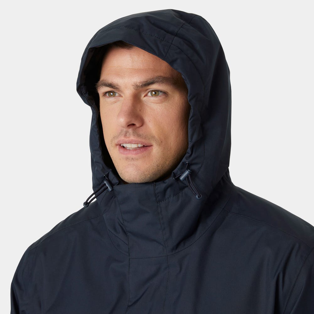 Men's Waterproof Fleece-Lined Jacket - Black