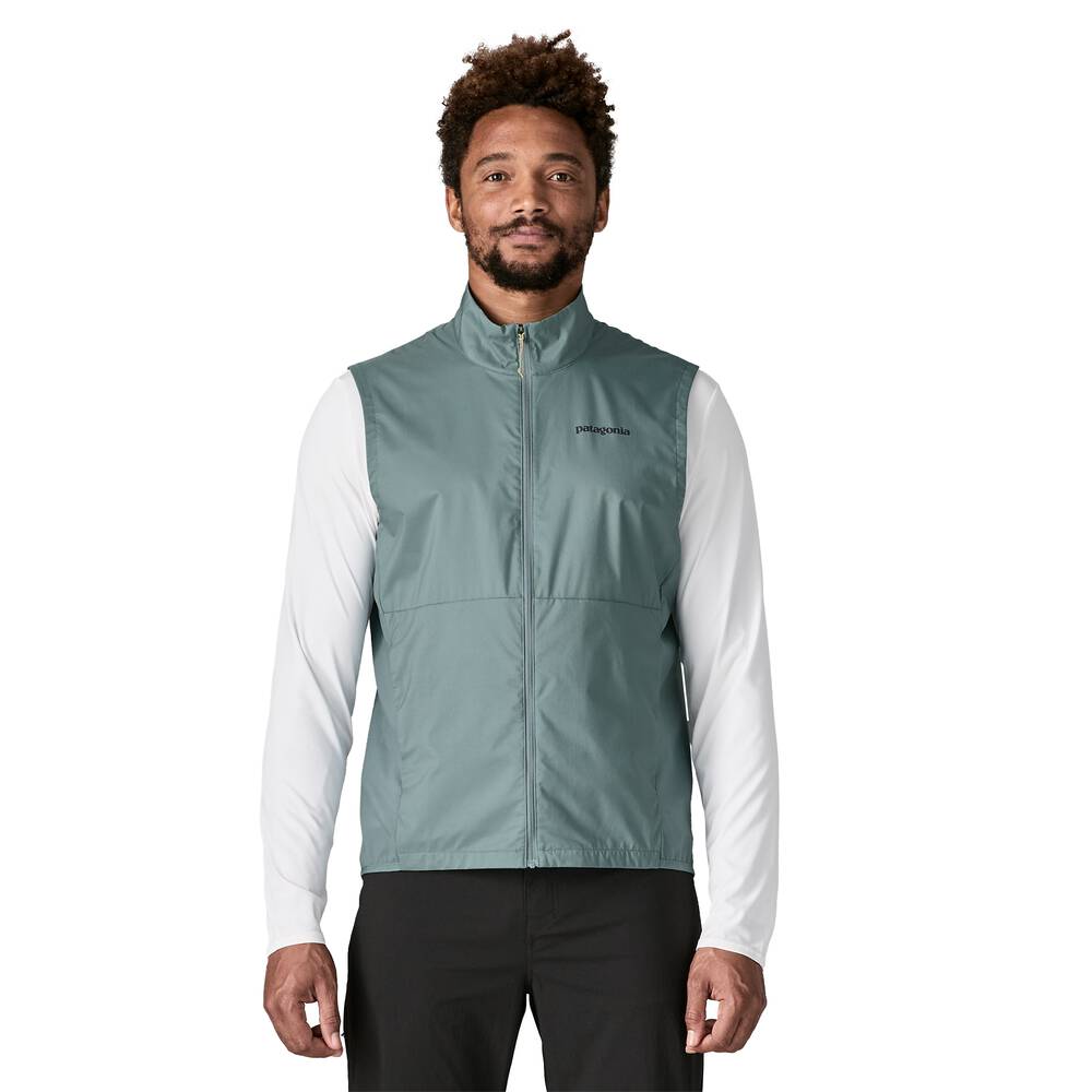Men's Packable Windproof Cycling Vest - Blue