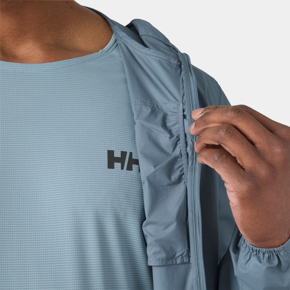 Men's Packable Windbreaker Jacket - Black