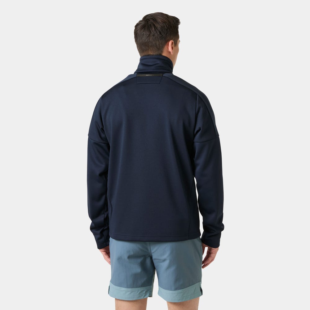 Men's Full-Zip Fleece Jacket - Orange