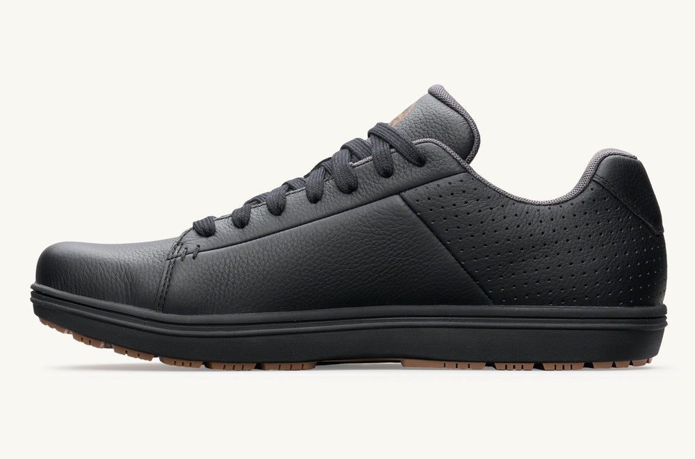 Men's Leather Lace-Up Sneaker - Navy