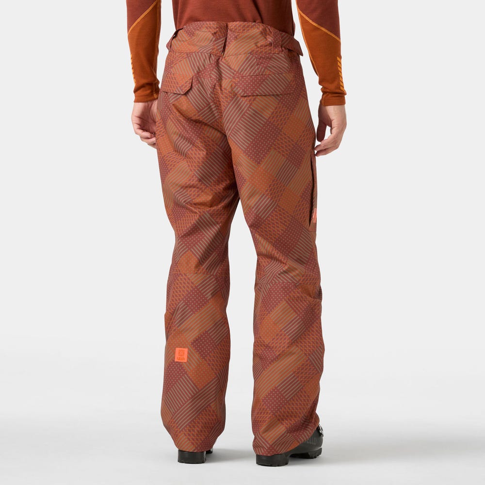Men's Insulated Cargo Ski Pants - Violet