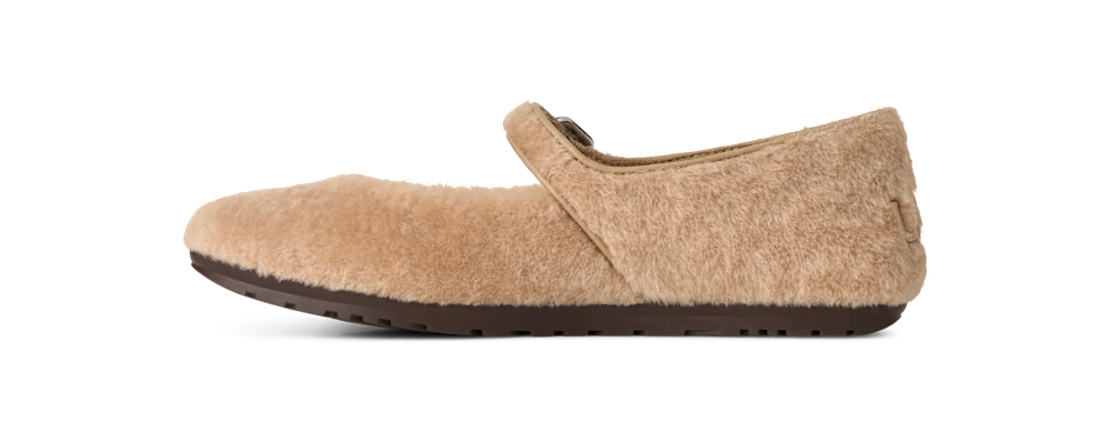 Women's Merino Strap Ballet Flat - Beachwood