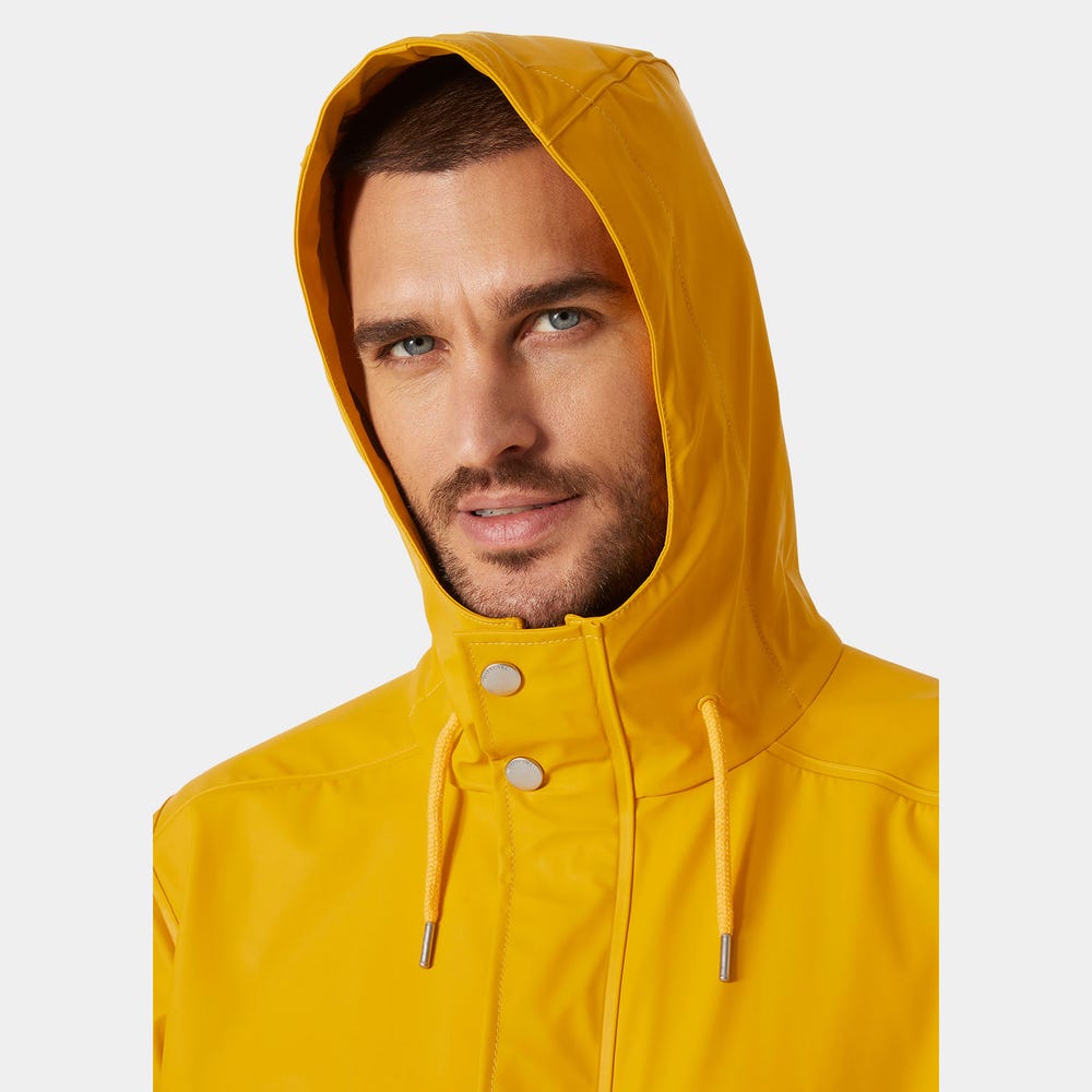 Men's Waterproof PU Raincoat - Navy