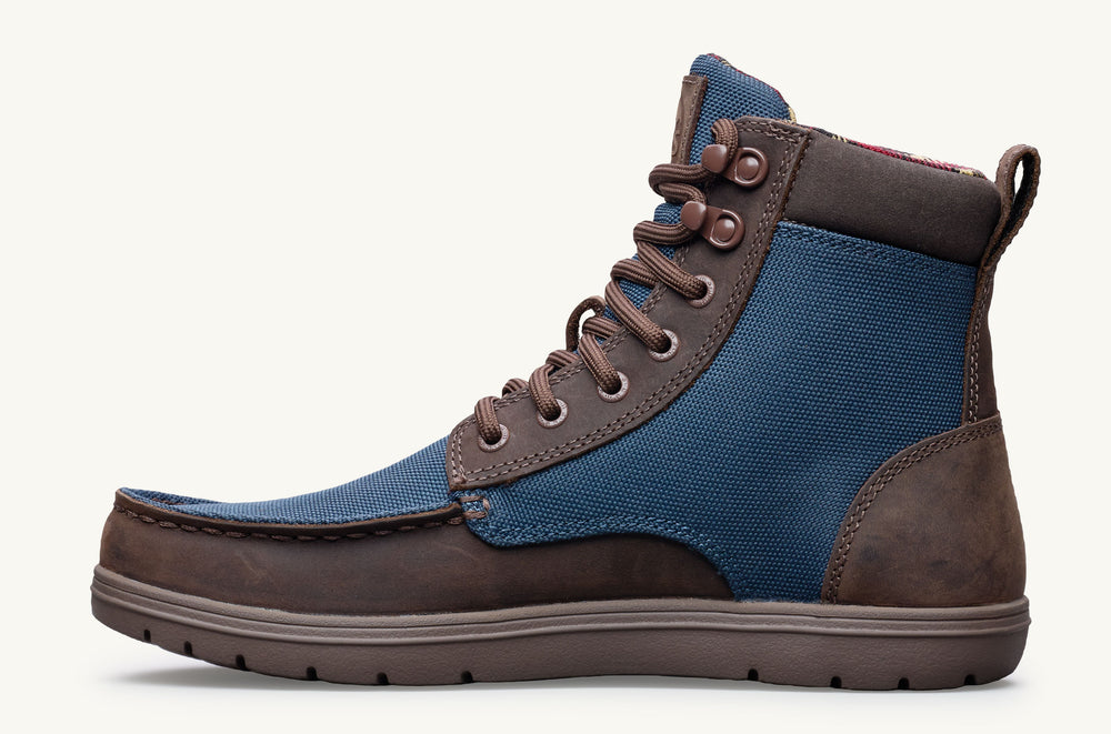 Men's Vegan Casual Lace-Up Boot - Black