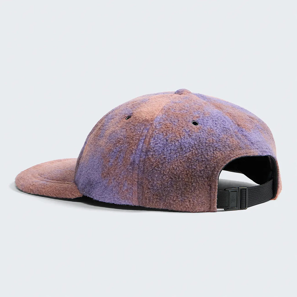 Fleece Cap - Plum Print