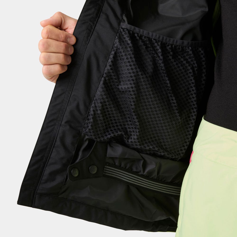 Unisex Waterproof Ski Shell Jacket - Black