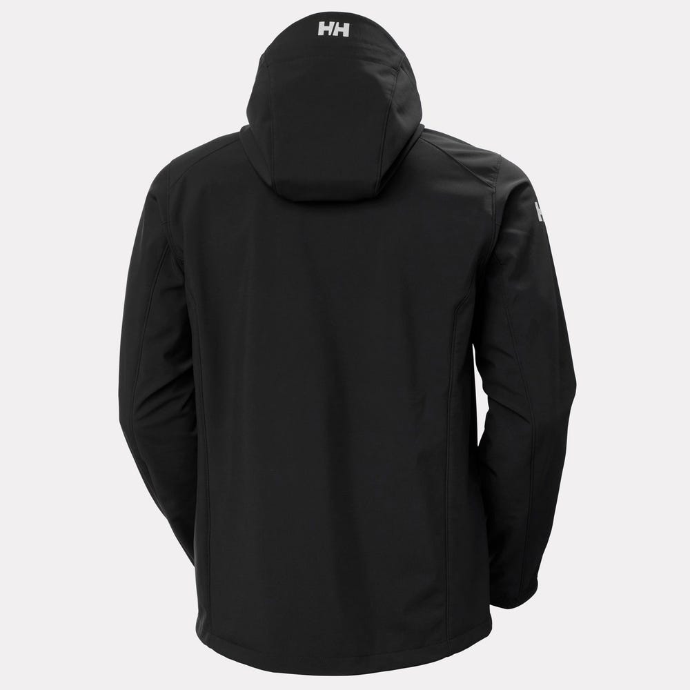 Men's Hooded Softshell Jacket - Black