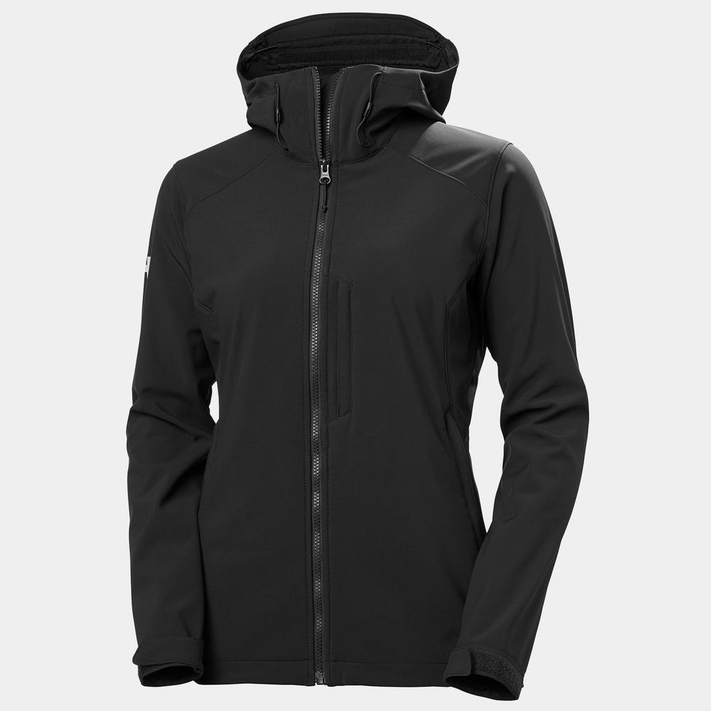 Women's Hooded Softshell Jacket - Black