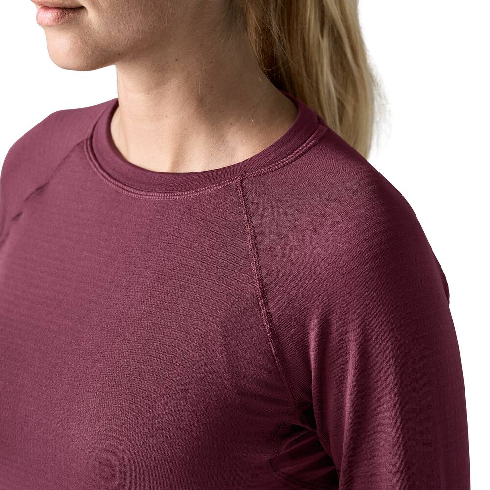 Women's Thermal Grid Base Layer Crewneck - Berry