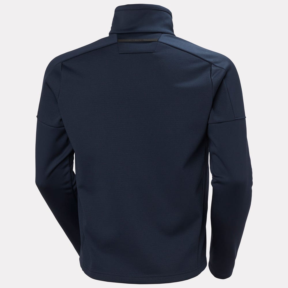 Men's Full-Zip Fleece Jacket - Orange