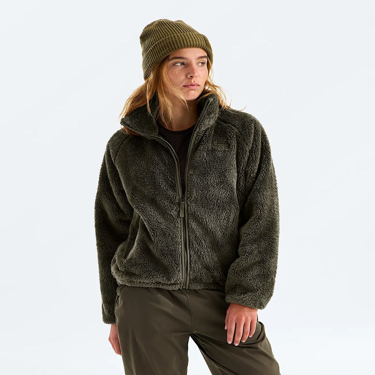 Women's Full-Zip Fleece Jacket - Taupe