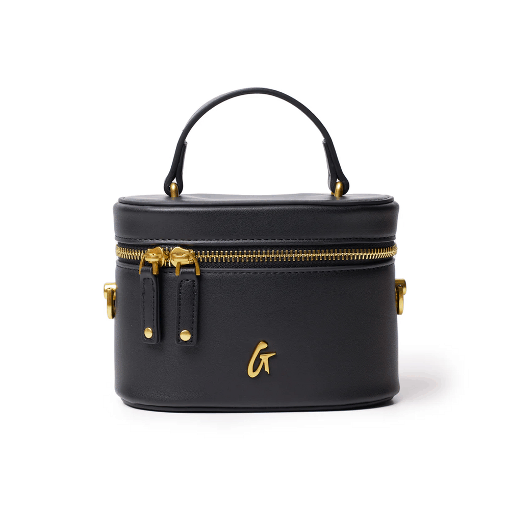 Mini Smooth Vanity Bag - Black