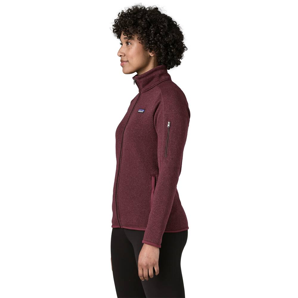 Women's Recycled Knit Fleece Jacket - Black