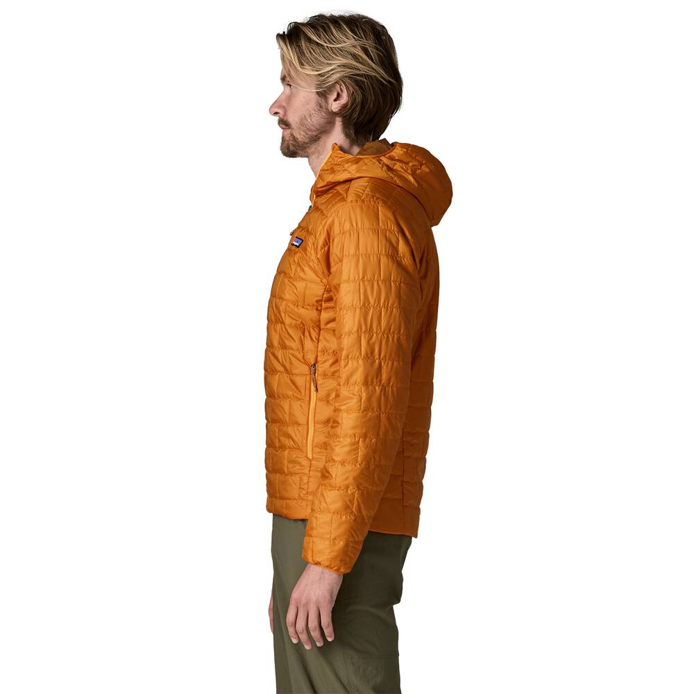 Men's Insulated Hooded Jacket - Brown