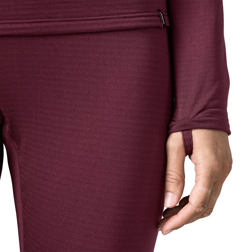 Women's Thermal Grid Base Layer Crewneck - Berry