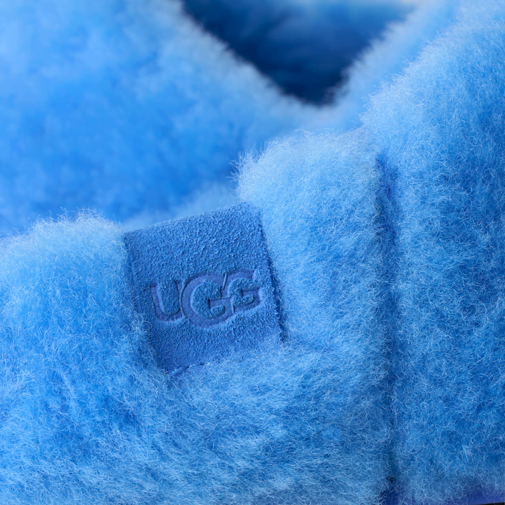 Women's Sheepskin Slip-On Slipper - Blue