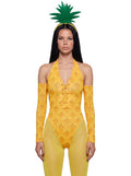 Fruit Halter Bodysuit Costume Set - Yellow