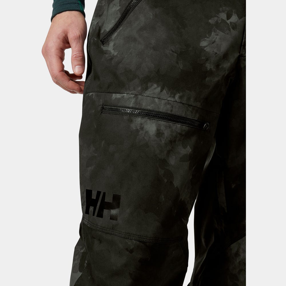 Men's Insulated Cargo Ski Pants - Violet