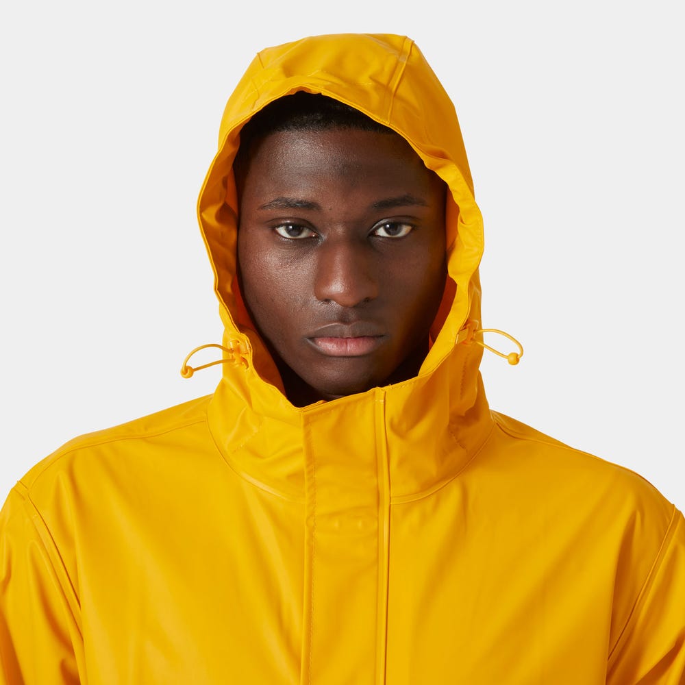 Men's Waterproof PU Rain Jacket - Dark Green
