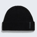 Wool-Blend Knit Beanie - Black