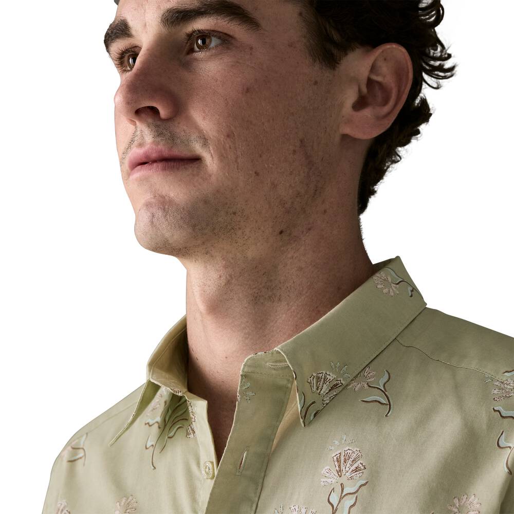 Men's Short-Sleeve Button-Up Shirt - Navy
