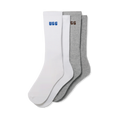 Men's Cotton Blend Crew Socks - 2 Pack