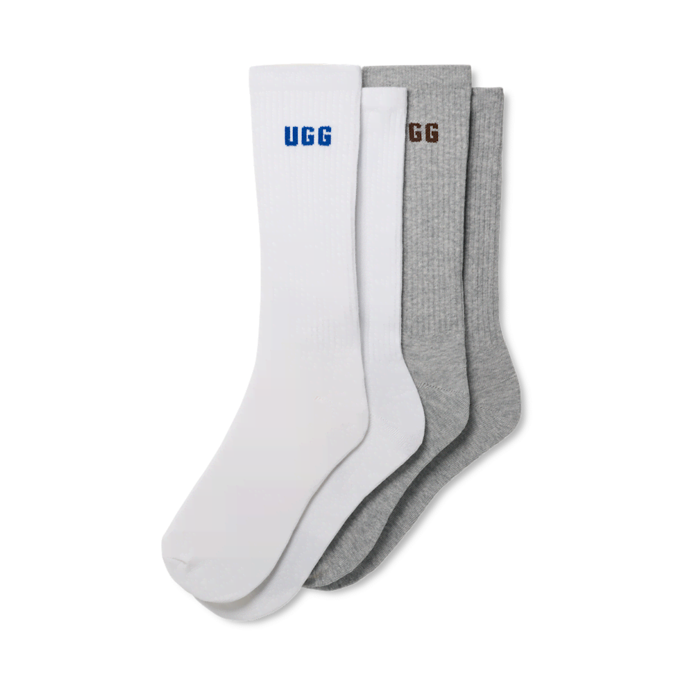 Men's Cotton Blend Crew Socks - 2 Pack