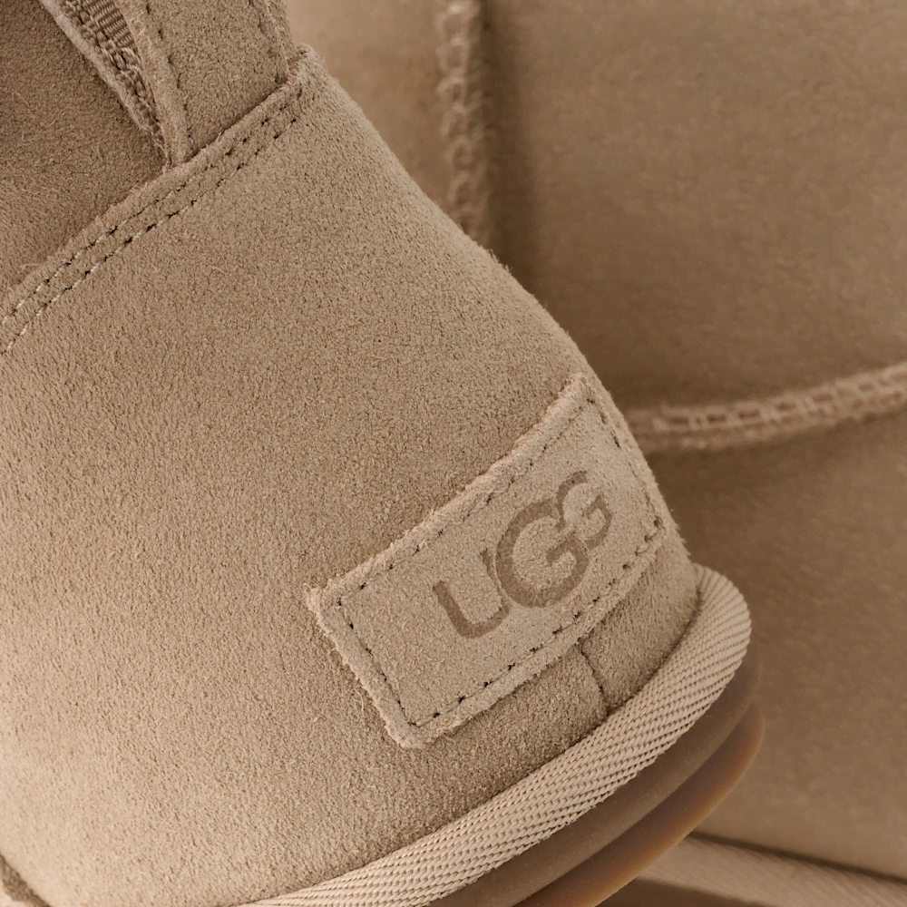 Women's Unlined Leather Mini Boot - Sand