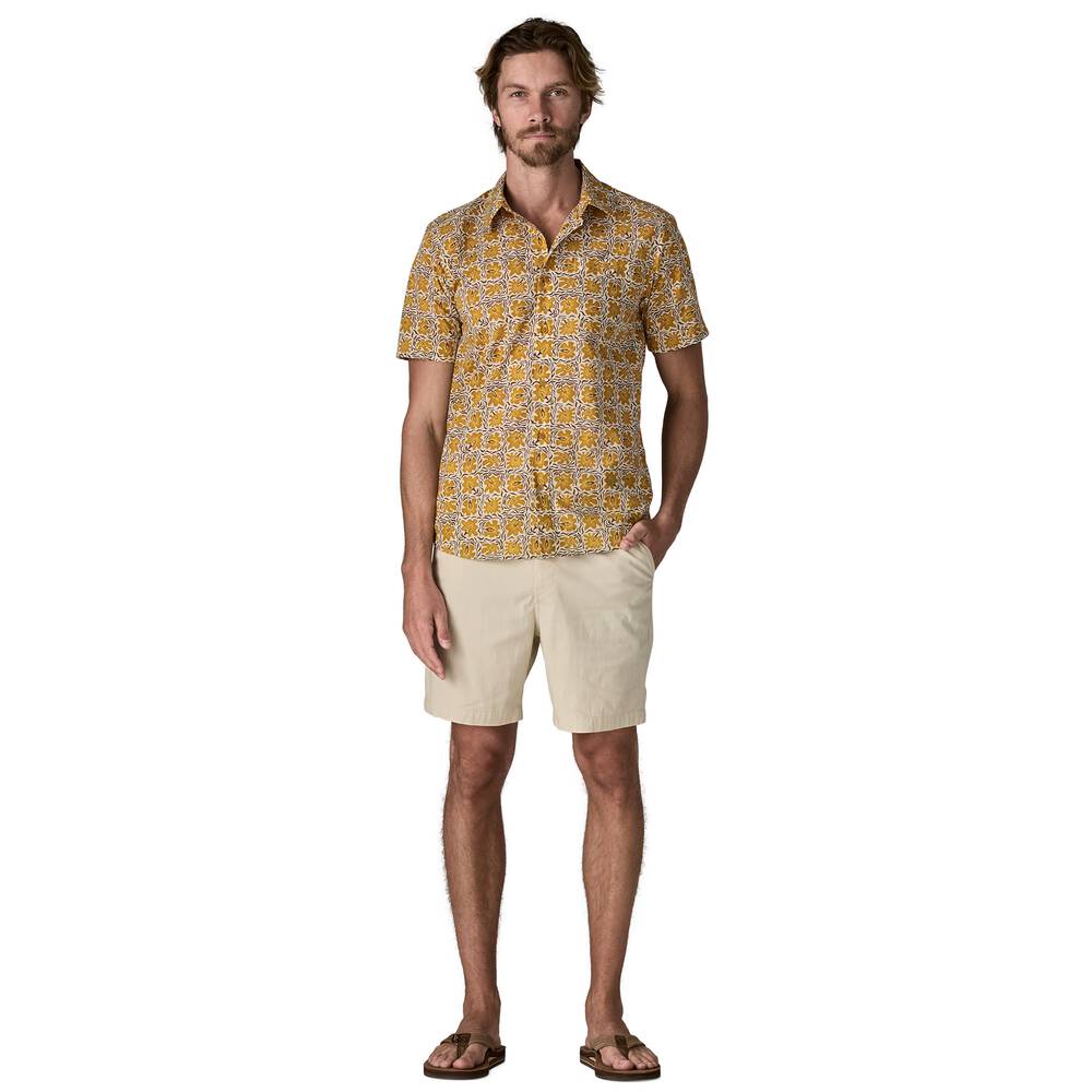 Men's Short-Sleeve Button-Up Shirt - Navy