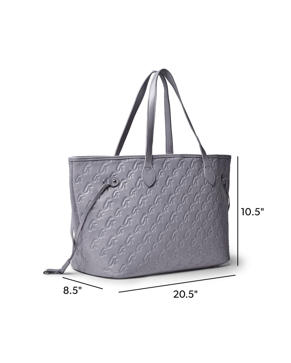 Vegan Leather Tote - Gray
