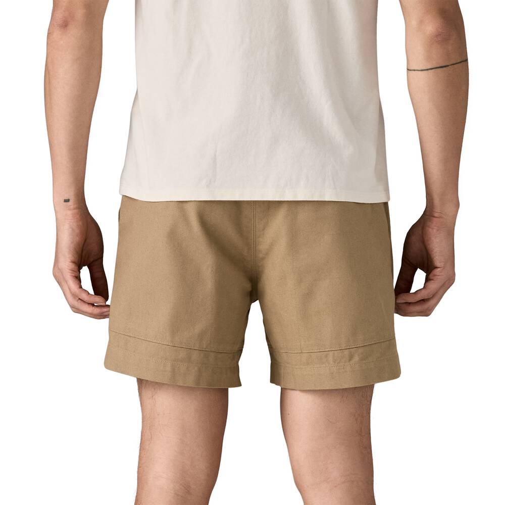 Men's Cotton Canvas Shorts, 5-Inch - Khaki