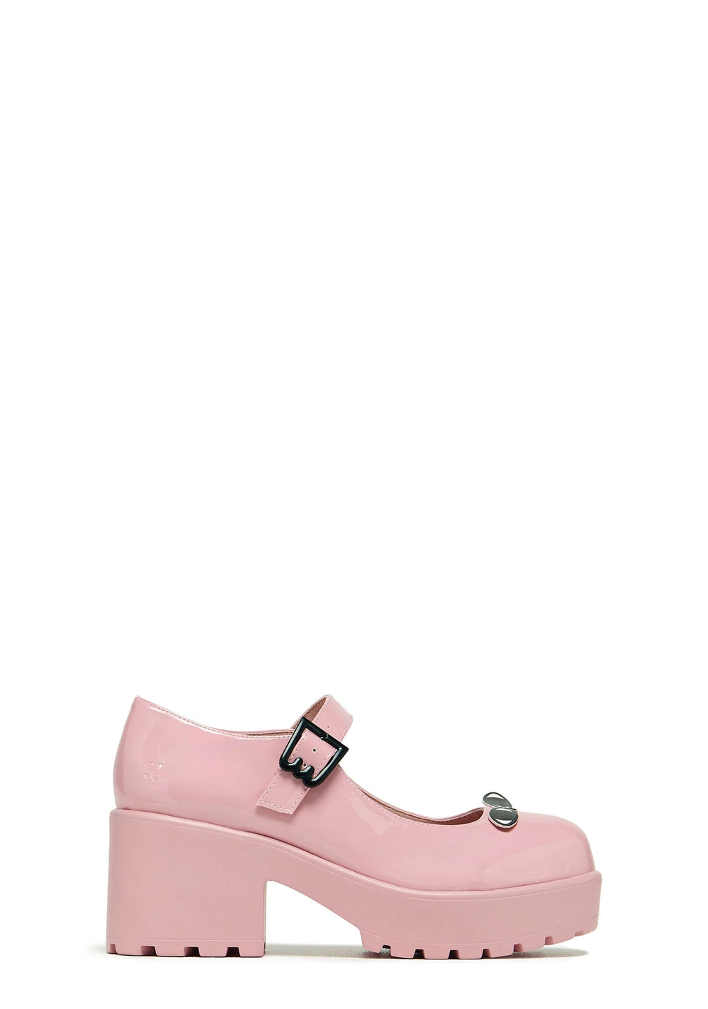 Pink Platform Lace-Up Mary Jane Shoes