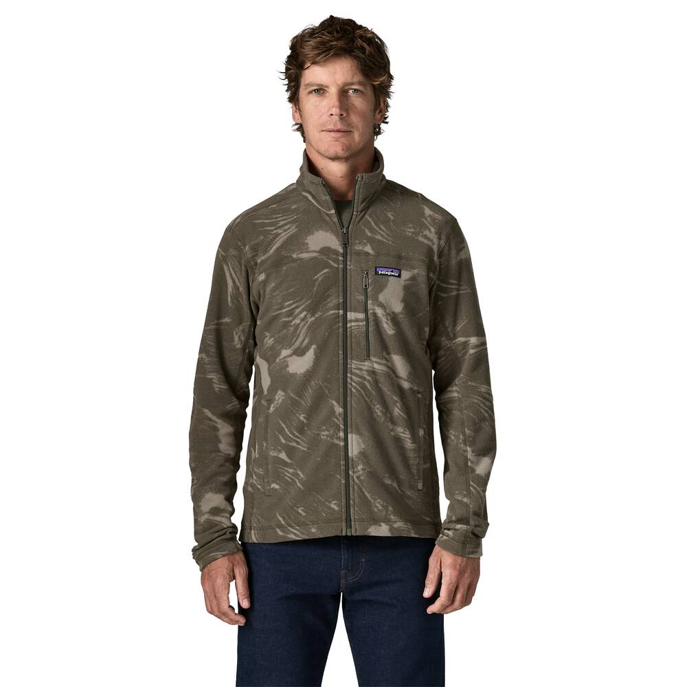 Men's Recycled Microfleece Jacket - Gray