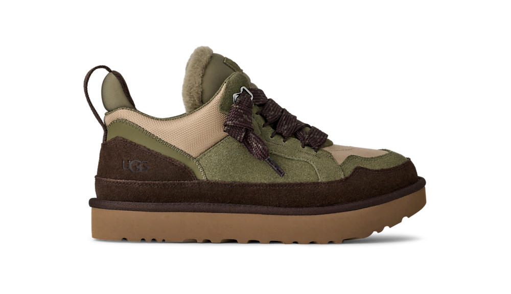 Men's Suede and Mesh Low Top Sneaker - Blue