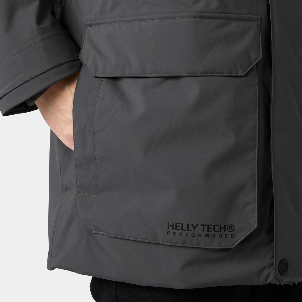 Men's Insulated Waterproof Parka - Gray Green