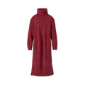 Women's Ribbed Turtleneck Maxi Dress - Brown