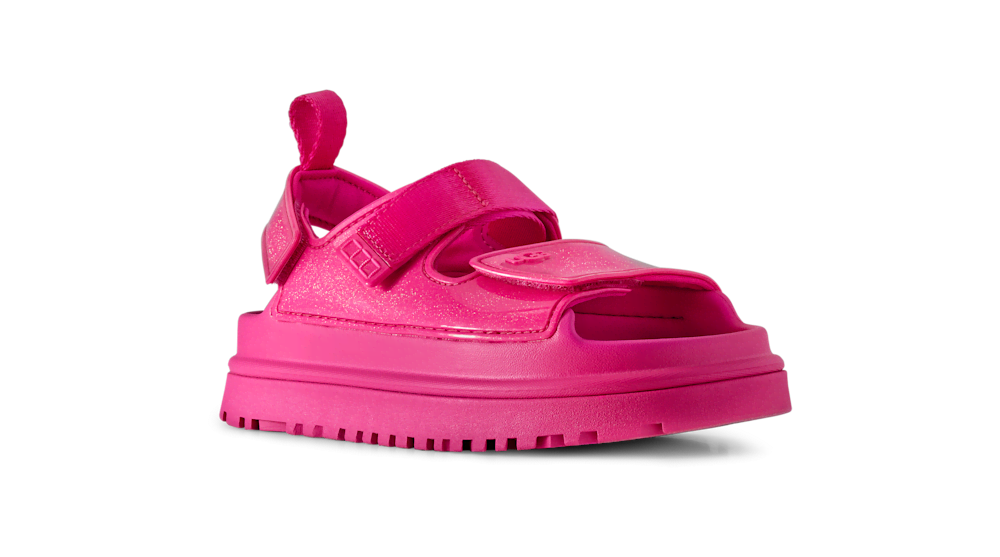Kids' Glitter Adjustable Strap Sandals - Silver