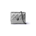 Chain Strap Wallet Crossbody - Platinum