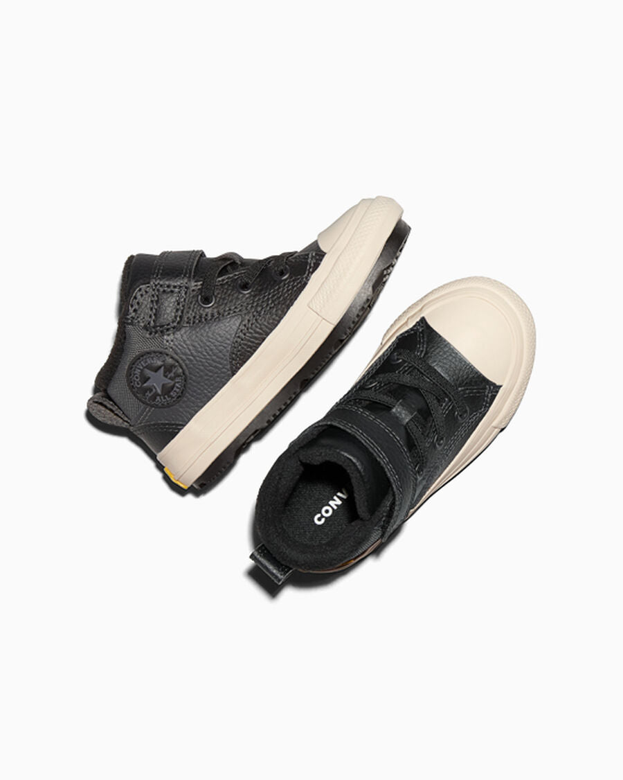 Toddler Leather Easy-On Mid Boot - Olive - Dark Matter/Total Eclipse