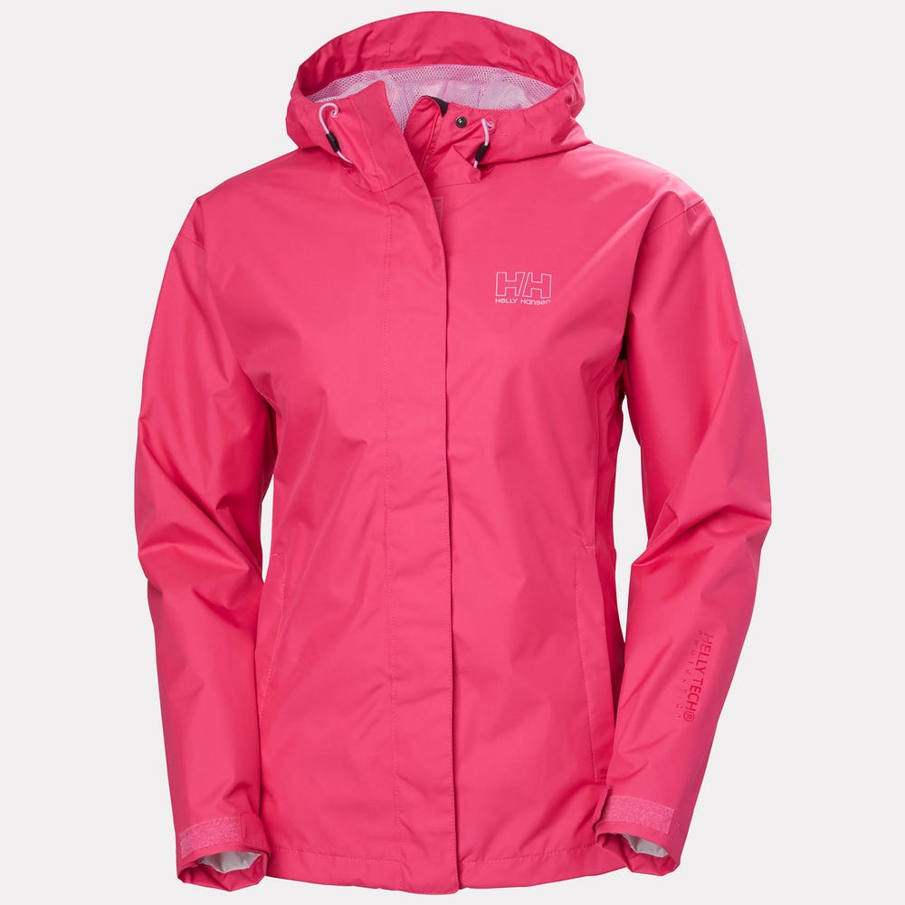 Women's Waterproof Rain Jacket - Hot Pink