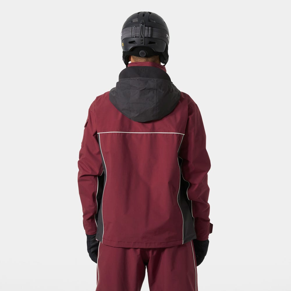 Unisex Waterproof Ski Shell Jacket - Black