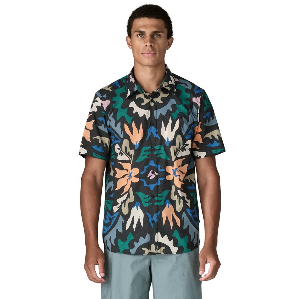 Men's Short-Sleeve Button-Up Shirt - Navy