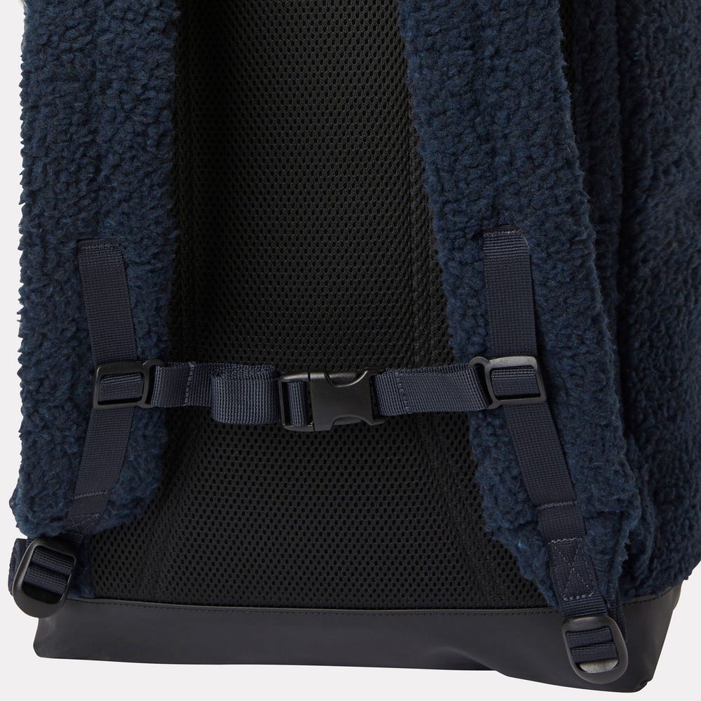 28L Fleece Roll-Top Backpack - Navy