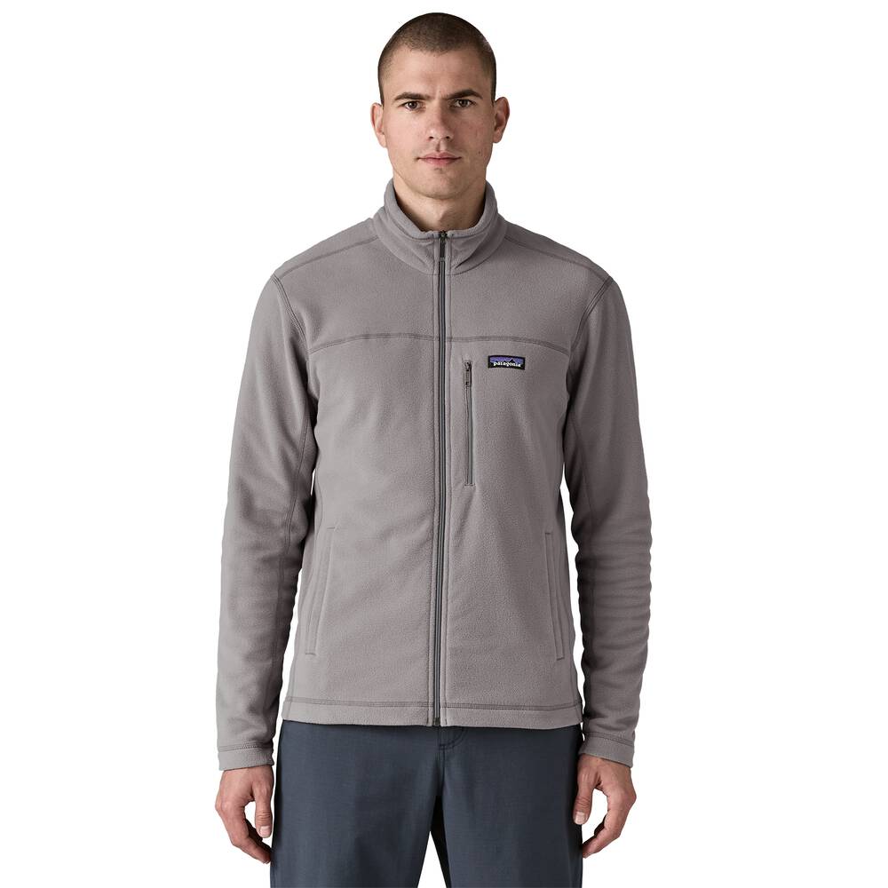 Men's Recycled Microfleece Jacket - Gray