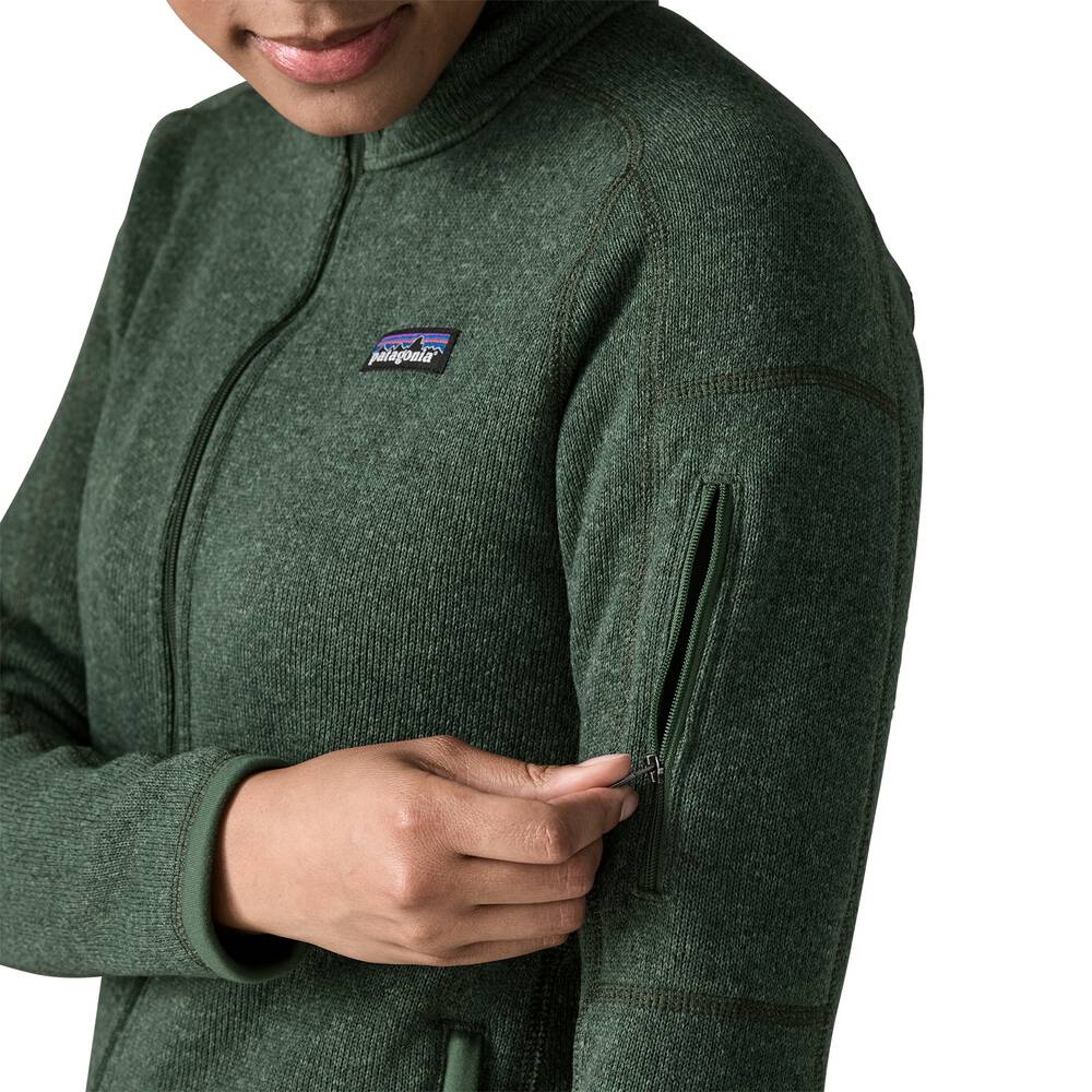 Women's Recycled Knit Fleece Jacket - Black