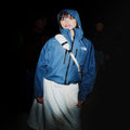 Women's Waterproof Hooded Jacket - Gray
