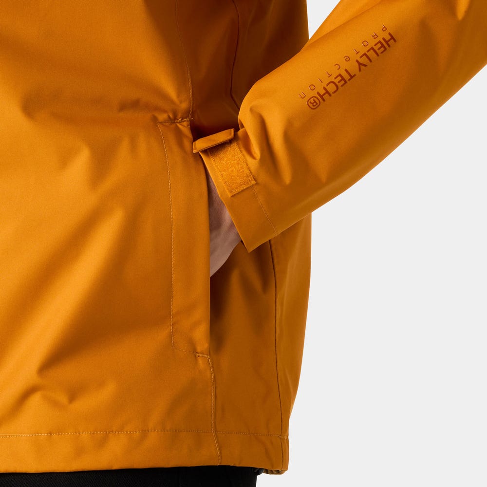 Men's Waterproof Rain Jacket - Mustard