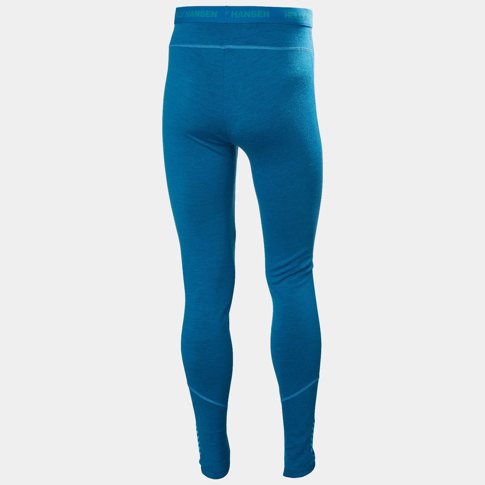 Men's Merino Wool Base Layer Pants - Blue