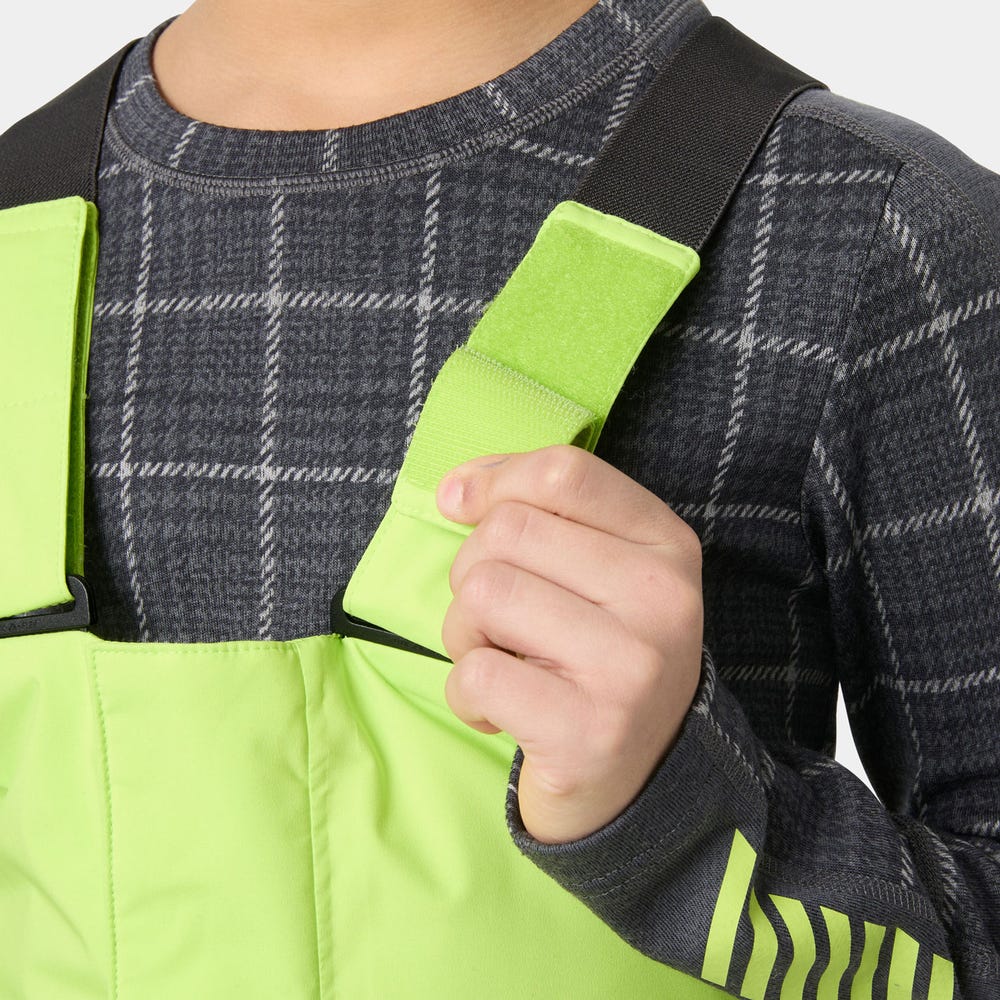 Juniors' Insulated Ski Bib Pants - Black